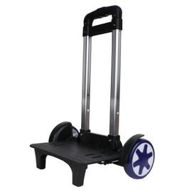 Harilla Backpack Trolley, Trolley, Telescopic Rod, Aluminium Alloy, Black, Luggage Trolley with Wheels, Travel Trolley for Boxing, Backpack, Men