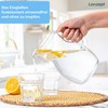 KONZEPT 1L Glass Water Jug - Durable Glass Jug with