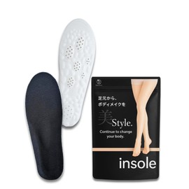 Rela Kino [Beautiful Posture Insole] | Height Increase 3.4 inches (1 cm) x Shock Absorption x Posture Support | Thick Sole Secret Next-to-Next-Style Shoes for Women (S 9.1 - 9.6 inches (23.0 - 24.5 cm