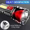 GEARGADGET LED Super Bright Flashlight Rechargeable Torch Tactical Lamp USB