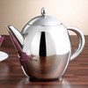 Rosenstein & Söhne Teapot with Strainer: Stainless Steel Teapot with