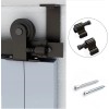 Ccjh 5FT Ceiling Mount Bracket Sliding Barn Door Hardware Kit