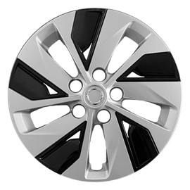 Hubcaps.com - Premium Quality 16 inch Silver & Black Hubcaps fits 2019 2020 2021 2022 2023 Nissan Altima, Heavy Duty Solid Clip Construction (Set of 4) (53099AMS-4)