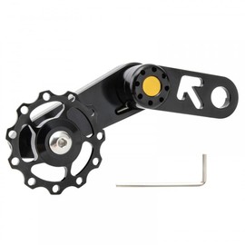 MEROURII Bicycle Chain Tensioner, Folding Bike Single Speed Converter, Bicycle Single Speed Chain Tensioner Made of Aluminium Alloy, Rear Chain Guide
