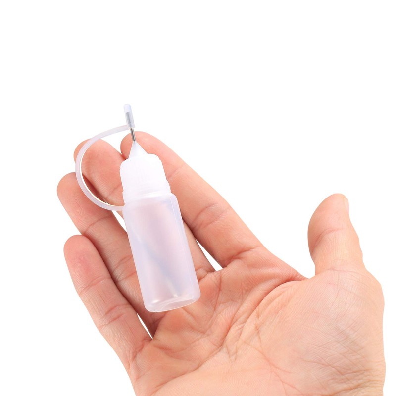 Yibaijia 20 Pcs Precision Tip Applicator Bottles, 10 ml Liquid