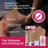 Anti Thigh Chafing Prevention Kit, Includes 1 Pair of Inner