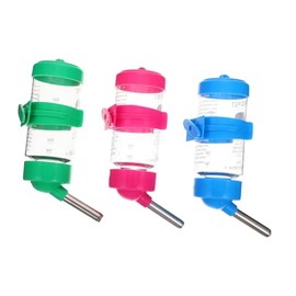 SUPVOX 3piezas Bebedero para Hámster Botellas Colgantes Accesorio para Chinchilla Práctica Botella De Agua Doméstica