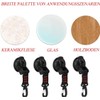 KOMUNJ Pack of 4 Suction Cup Hooks Camping with Attachment,