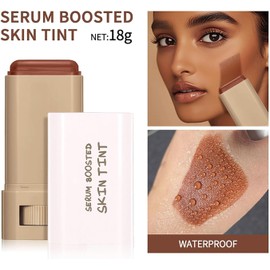 Beauty Balm Serum Boosted Skin Tint – Full Coverage Concealer Balm & Tinted Moisturizing Serum Stick – Hydrating, Brightening Contour Foundation for Natural Finish – Shade 5#, 18g