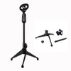 OFKPO Professional Mini Adjustable Tripod Microphone Stand Holder (Black)