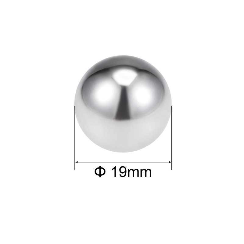 sourcing map 19mm Bearing Balls 304 Stainless Steel G100 Precision