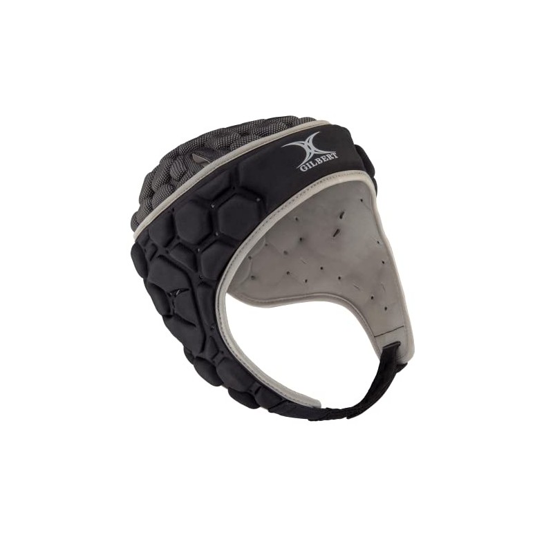 Gilbert Falcon 200 Men's Headguard, Black/Silver, XL