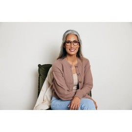 Peepers by PeeperSpecs Brain Trust Round Reading Glasses, Tortoise, 47 + 1.25