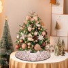 yuboo Mini Rose Gold Tree Skirt, 24 inch Small Sequin