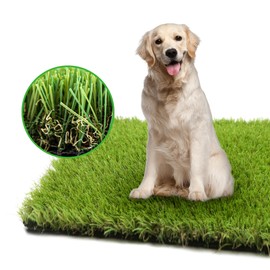 LGR SHINE Artificial Grass Turf for Dogs 3 ft x 10 ft,1.38 inch Fake Grass Pee Pad for Puppy Potty Training，Faux pet Grass Rug for Indoor/Outdoor Patio,Dogs Wee Wee Pad,Turf Grass Mat for Dogs Potty