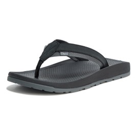 Chaco Men's Lowdown Leather FLIP Sandal, Black, 10