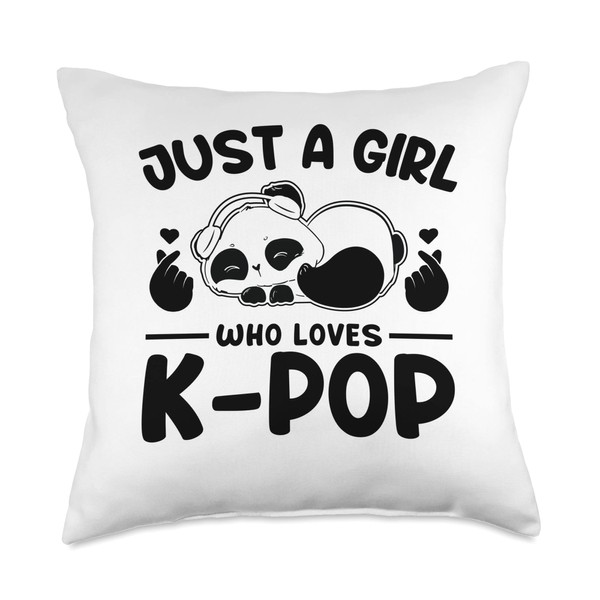 just a girl who loves k-pop k-pop merch k-pop Throw
