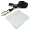 Customcard ltd® Clear ID Badge Pocket and Lanyard Neck Strap