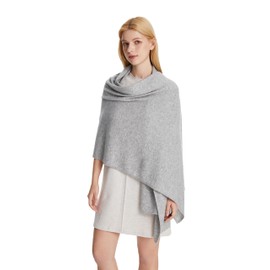 Seasons Comfort 100% Cashmere Knitted Wrap, Oversized Shawl, Scarf, Stole