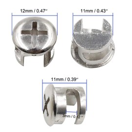 Luomorgo 12mm (15/32 inch) Dia Furniture Connecting Cam Fittings 20pcs