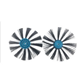 Tolxh Pack of 2#EV675 Multi Surface Robotic Vacuum Edge Brushes and Screws #1618522 25039 2503 Quality Durable New Replacement Parts for Bissell