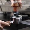 NOTSEK Coffee Tamper, Spring Loaded 54mm Tamper with Ripple Base,