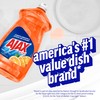Ajax Ultra Liquid Dish Soap Orange Scent,Triple Action, Mess-Free, Easy-Flip