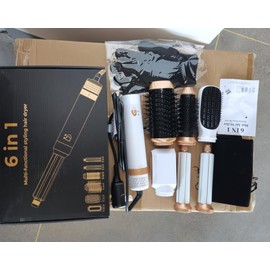 6-in-1 Hot Air Styler and Hair Dryer Set, Multi-Functional Brush Attachments