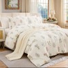 Cozaline Floral Comforter Set King Size 100% Cotton Bedding Sets