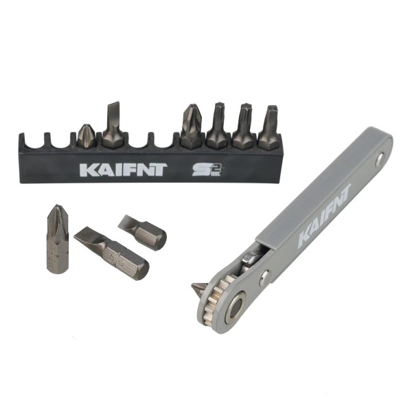KAIFNT K451-011 Ultra Low Profile Mini Ratchet Wrench Set, 1/4-Inch