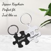 PNPGDYK R Puzzle Keyring Partner Couples, Keyring for Couples, Couples