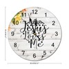 ArogGeld Jesus Loves Me Wooden Clock Bible Verse Christian Religious