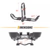 AA-Racks J-Style Bilateral Folding Kayak Carrier for Canoe 180° Folding