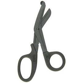 SURGICAL ONLINE Trauma, EMT, Firefighter Shears Cutter – Black Durable Coated Stainless Steel Bandage Scissors Pack of 25
