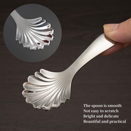 KAEGOUSY 3 Pcs Short Handle Spoons Dessert Spoon Mini Short Handle Spoon Condiment Tea Coffee Scoop Sugar Spice Spoon for Condiments Dessert Tea