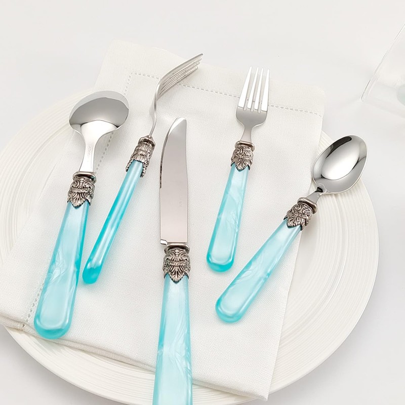 CATHYLIN REVERIE Collection 18/10 Stainless Steel Vintage Flatware set,Sliverware set,Dishwasher