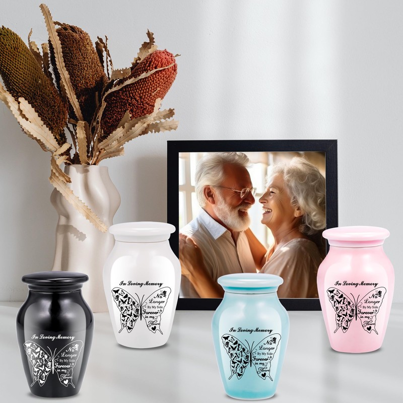 Small Keepsake Urns for Human Ashes - Set of 4