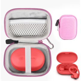 CaseSack Case for JLab Go Air Sport, Air Sport, Air Sport +, JLab Go, JBuds Sport ANC 4, Epic Sport ANC 3 (Pink)