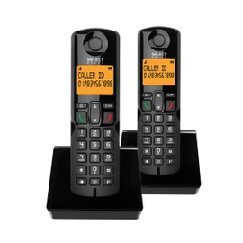 Select Sound | Paquete de Teléfonos Inalámbricos De Largo Alcance con Luz En Pantalla, Identificador De Llamadas, Reloj y Alarma