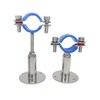 Stainless Steel Adjustable Pipe Clamp Bracket - Wall/Ceiling Mount Support