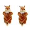 Vaguelly 2pcs Plush Toy Hand Puppet Squirrel Soft Toys Stuffed