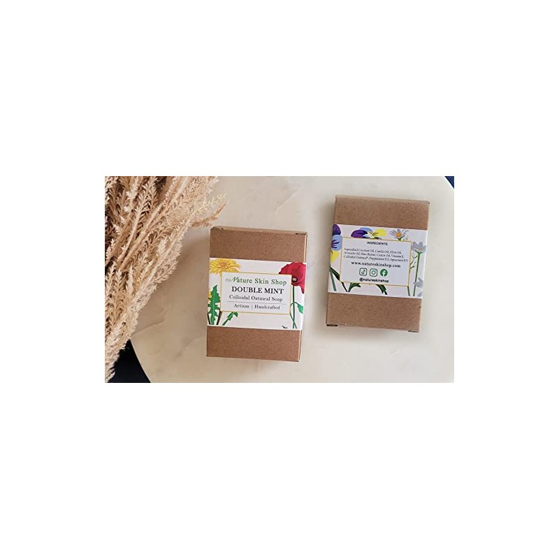Double Mint Oatmeal Natural Soap