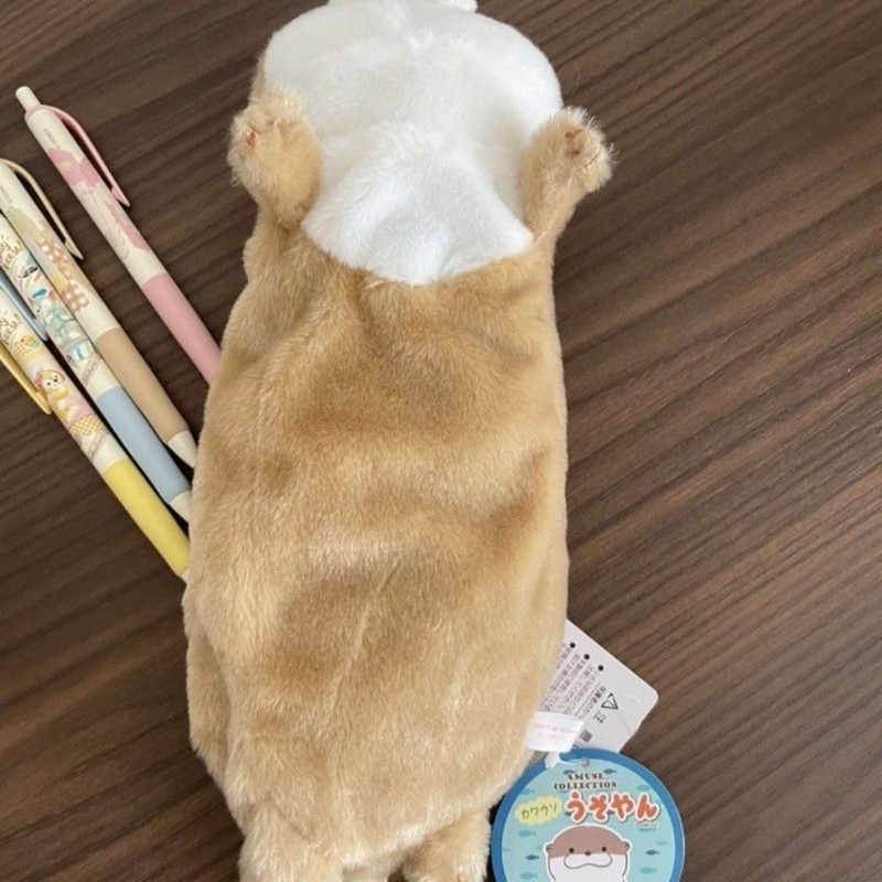 Stationery Bag Large Capacity High Quality? Plush Pen Box Portable