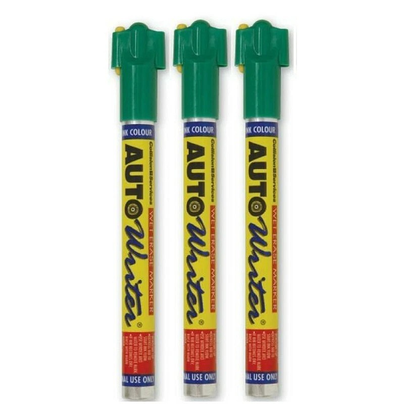 USC U.S. Chemical & Plastics AUTOWRITER PENS GREEN & WHITE