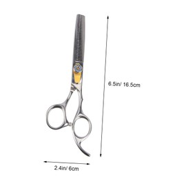minkissy 1pc Stainless Steel Hairdressing Scissor for Home and Salon Use Professional Thinning and Cutting Tool Resistant Design for Haircuts and Pet Grooming