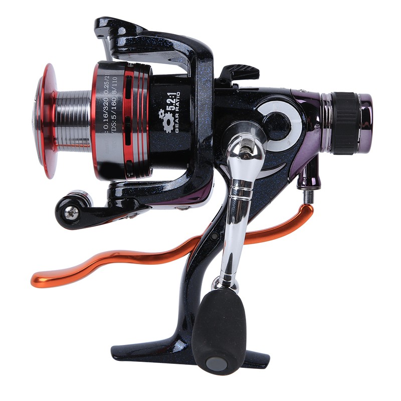 Hand Brake Metal Spool Fishing Wheel 6 Bearings Lure Rear