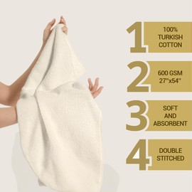 GT Globaltex Fine Linens Bath Towel Collection Spa&Sofya (Beige, 1 Pc Bath Towel)