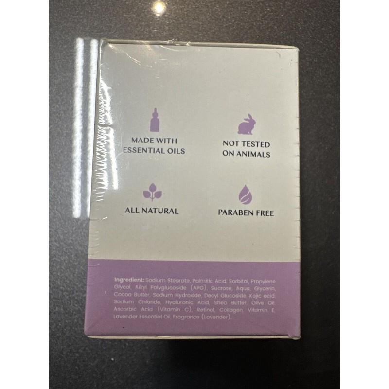 Body Restore Dark Spot Lavender Lightening Bar Kojic Acid Soap