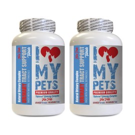 I LOVE MY PETS LLC cat Urinary Tract Support - PET Urinary Tract Support - Dogs and Cats - UTI Relief Complex - Cranberry Treats for Cats - 180 Treats (2 Bottles)