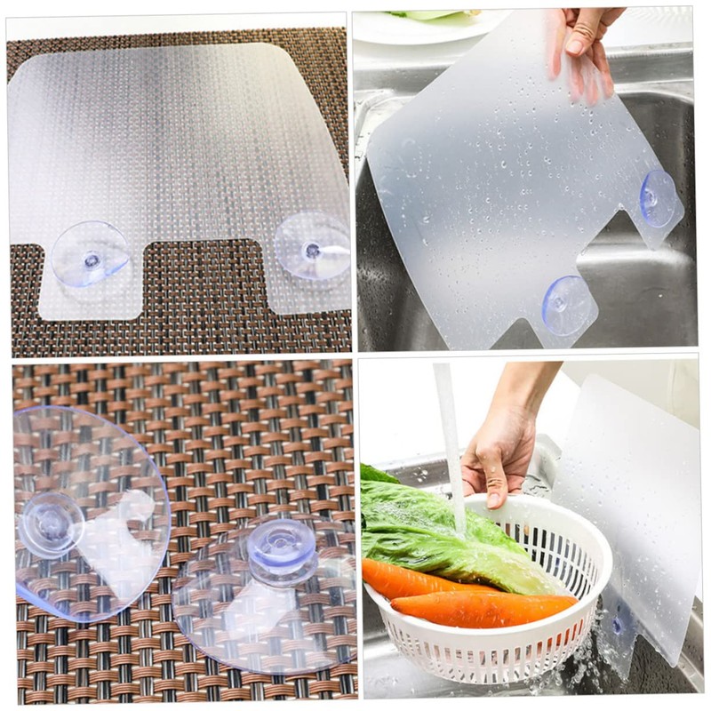 SHOWERORO 6pcs Kitchen Waterproof Baffle Rinse Aid Kitchen Sink Backsplash